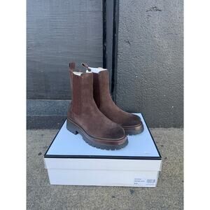 Steve Madden Blitzen Suede Leather Platform Chelsea Boots Size Womens 6.5